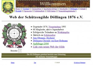 Homepage von 1998 bis 2009